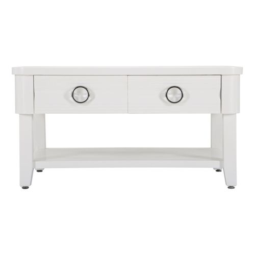 Table Basse En Bois "shine" 90cm Blanc