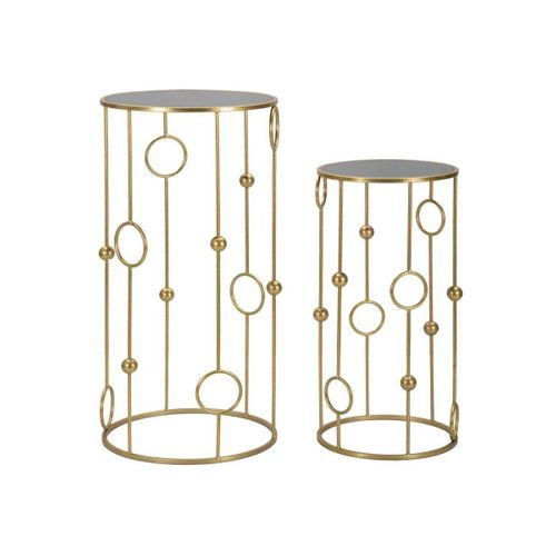 Selettes En Métal Doré Cage (lot De 2)