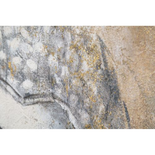 Toile Imprimée Déco "bouddha Light" 80x120cm Multicolore