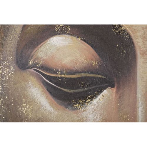 Toile Imprimée Déco "visage Bouddha" 100x100cm Multicolore