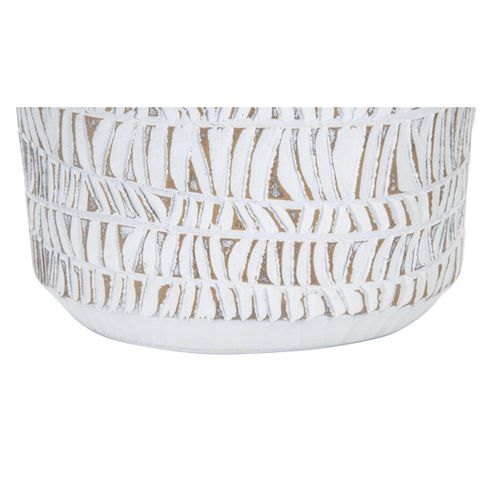 Vase Ovale Abstrait "nairobi" 50cm Blanc