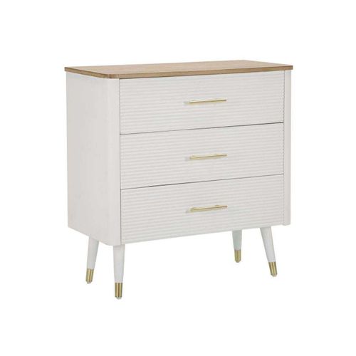 Commode En Bois 3 Tiroirs Matera 78 X 37 X 80 Cm