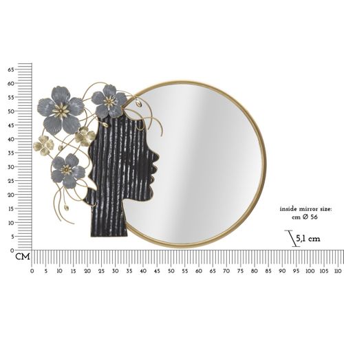 Miroir Mural Déco "woman" 81cm Multicolore