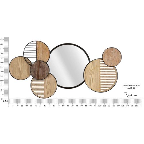 Miroir En Métal Woody 123.2 X 4.4 X 63.5 Cm