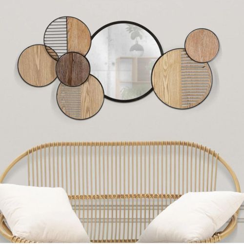 Miroir En Métal Woody 123.2 X 4.4 X 63.5 Cm