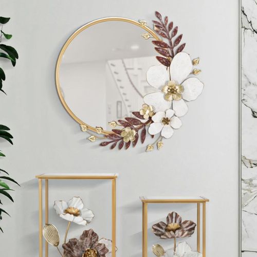Miroir Mural Design "flot" 74cm Multicolore