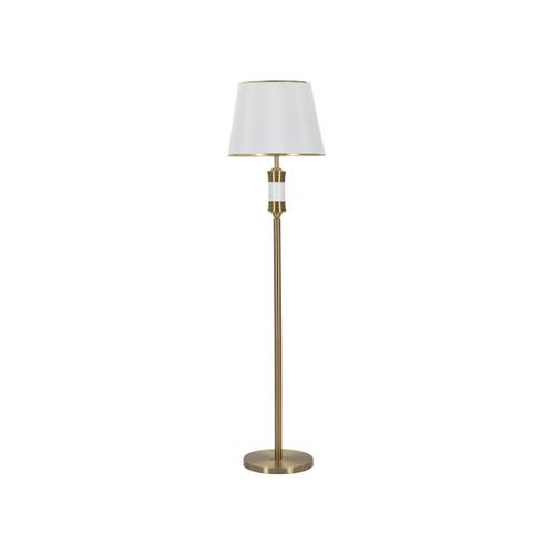 Lampadaire En Métal "whity" 160cm Blanc et Doré