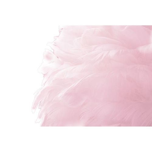 Lampadaire Imitation Plume "slim" 165cm Or et Rose