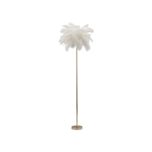 Lampadaire En Métal Et Plastique Palm 55 X 160 Cm Blanc