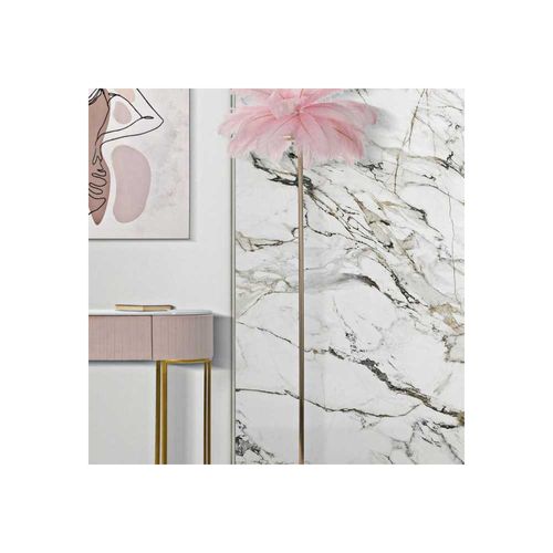 Lampadaire En Métal Et Plastique Palm 55 X 160 Cm Rose