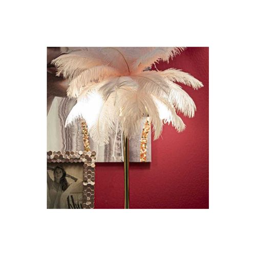 Lampe à Poser En Métal Et Plastique Palm 40 X 55 Cm Rose