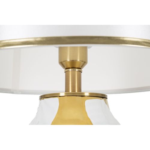 Lampe à Poser En Céramique "camille" 70cm Blanc