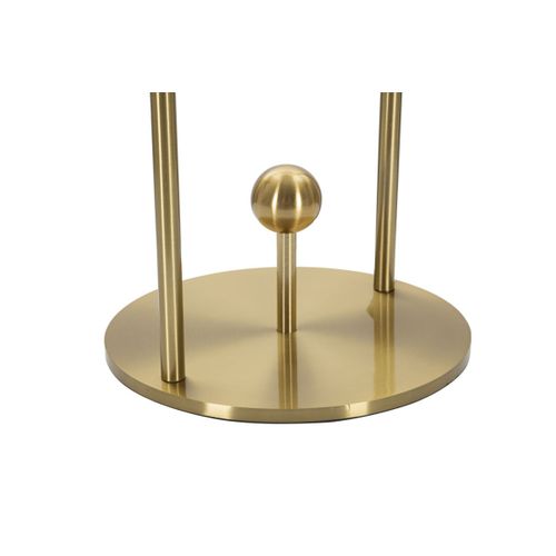 Lampe à Poser Design Arc "luci" 47cm Blanc et Or