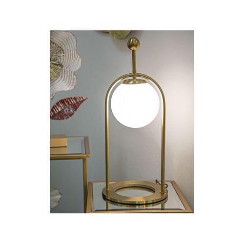 Lampe à Poser Arc "luci" 50cm Blanc et Or