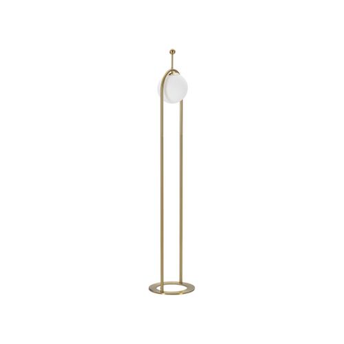 Lampadaire Design Arc "luci" 168cm Blanc et Doré