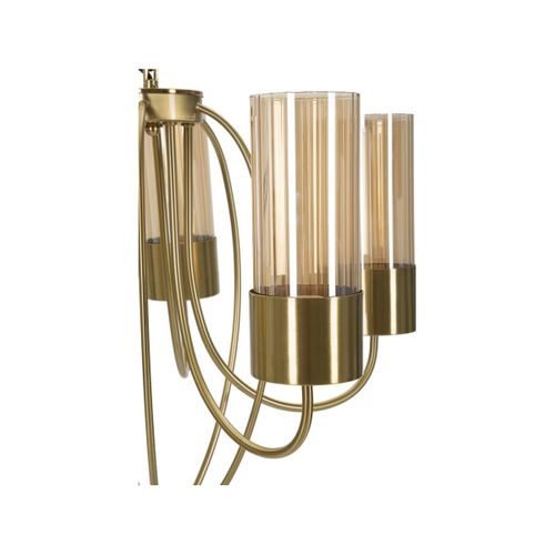 Lampe Suspension 5 Têtes "versailles" 60cm Doré