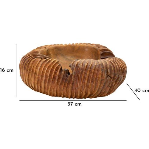 Coupe En Teck Garit 37 X 40 X 16 Cm