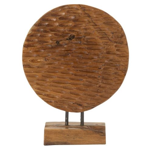 Objet Déco En Teck "sculpture" 40cm Naturel