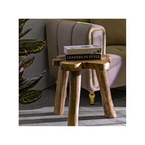 Bout De Canapé En Teck Flower 50 X 47 X 50 Cm