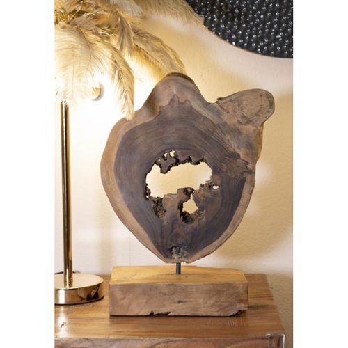 Objet Déco En Teck "bintang" 35cm Naturel