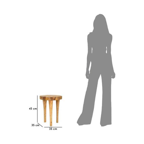 Bout De Canapé En Teck Kursi 35 X 45 Cm