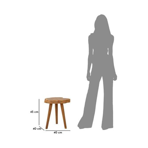 Bout De Canapé En Teck Budut 38 X 45 Cm