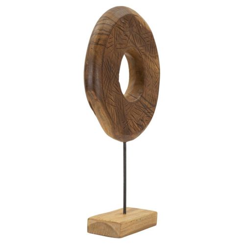 Objet Déco Rond En Teck "dorat" 58cm Naturel