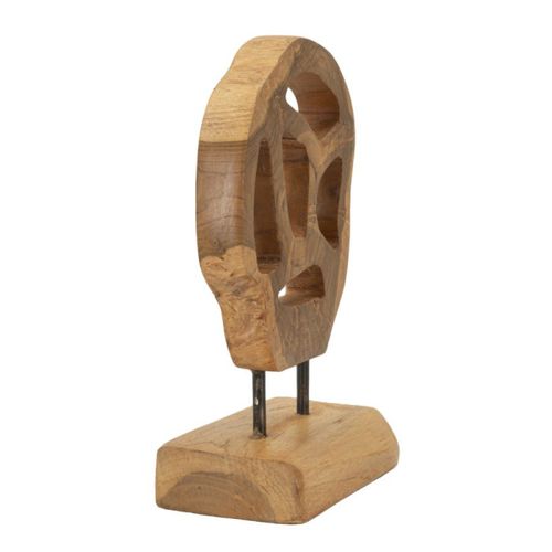 Objet Déco En Teck "lubang" 27cm Naturel