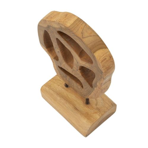 Objet Déco En Teck "lubang" 27cm Naturel