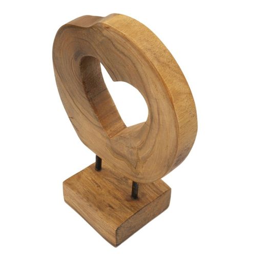 Objet Déco Cœur En Teck "hasi" 28cm Naturel