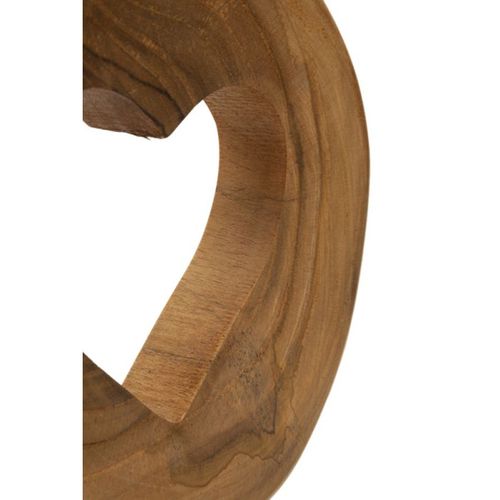 Objet Déco Cœur En Teck "hasi" 28cm Naturel