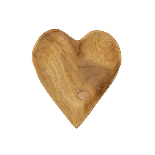 Vide-poche Cœur En Bois "kiha" 29cm Naturel