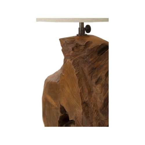 Lampe à Poser En Teck "kepala" 69cm Marron
