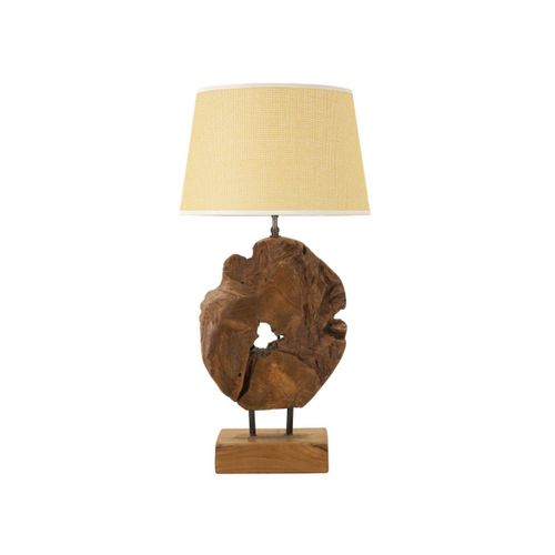 Lampe à Poser En Teck "kepala" 69cm Marron