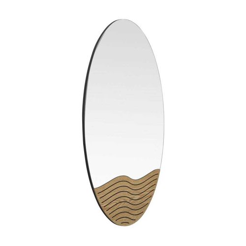 Miroir Ovale En Mdf Lines 50 X 1.5 X 80 Cm