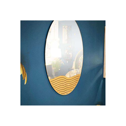 Miroir Ovale En Mdf Lines 50 X 1.5 X 80 Cm