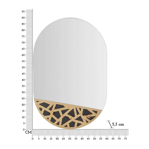 Miroir En Verre Et Mdf Abiti 60 X 5.3 X 90 Cm