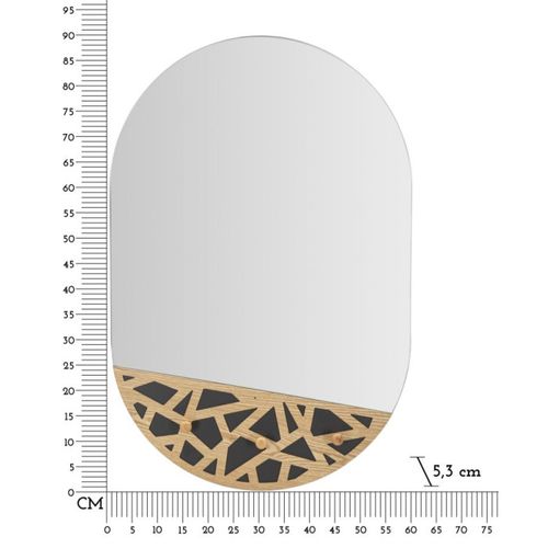 Miroir En Verre Et Mdf Abiti 60 X 5.3 X 90 Cm