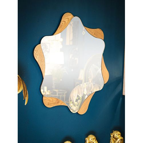 Miroir Mural Déco "stars" 80cm Naturel