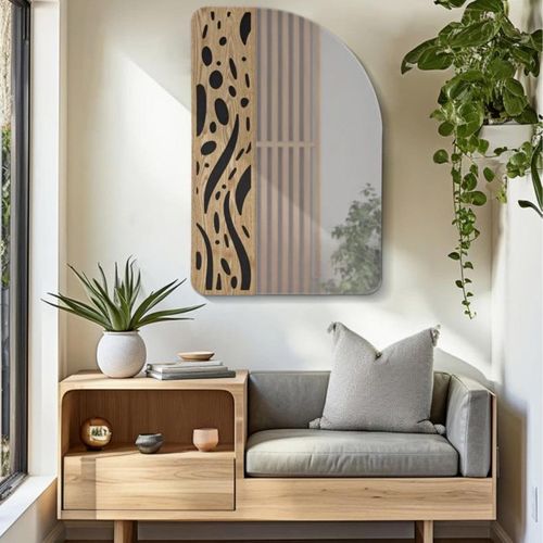 Miroir En Verre Et Mdf Terry 60 X 1 X 90 Cm