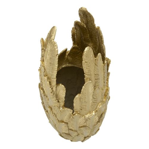 Vase Design Plumes "feathers" 80cm Doré