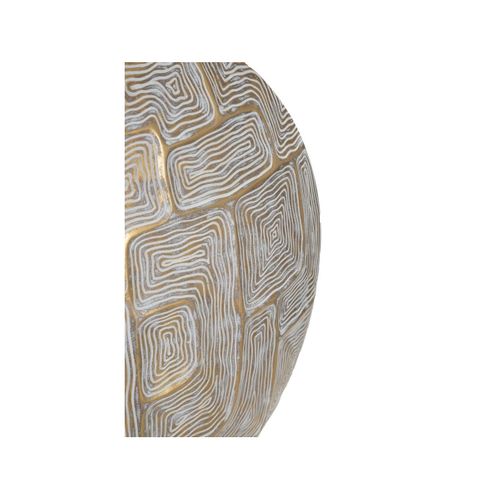 Vase Design En Résine "elips" 48cm Doré