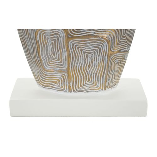 Lampe à Poser En Résine "elips" 90cm Or