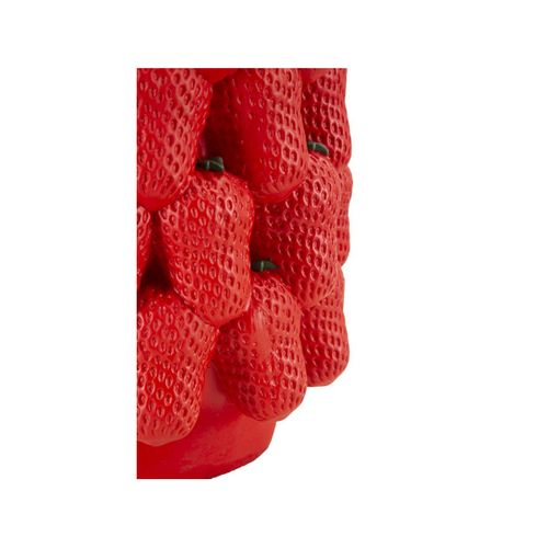Vase Déco Fruits "fraises" 32cm Rouge