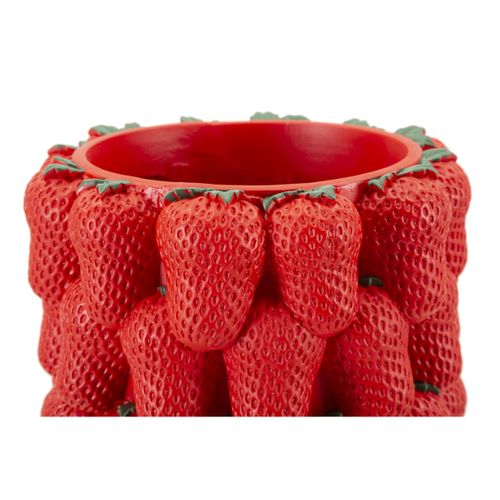 Vase Déco Fruits "fraises" 32cm Rouge