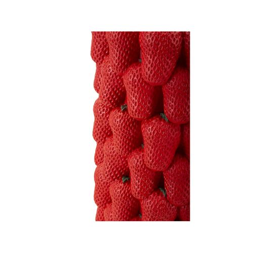 Vase Déco Fruits "fraises" 32cm Rouge