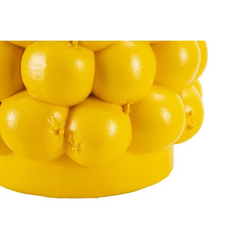 Vase Déco Fruits "citrons" 28cm Jaune