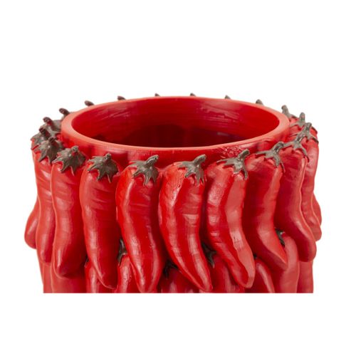 Vase Déco Piments "chili" 34cm Rouge