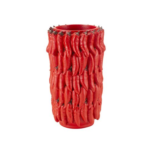 Vase Déco Piments "chili" 34cm Rouge