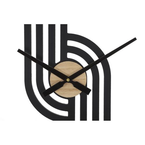 Horloge Murale En Métal "clips" 60cm Noir